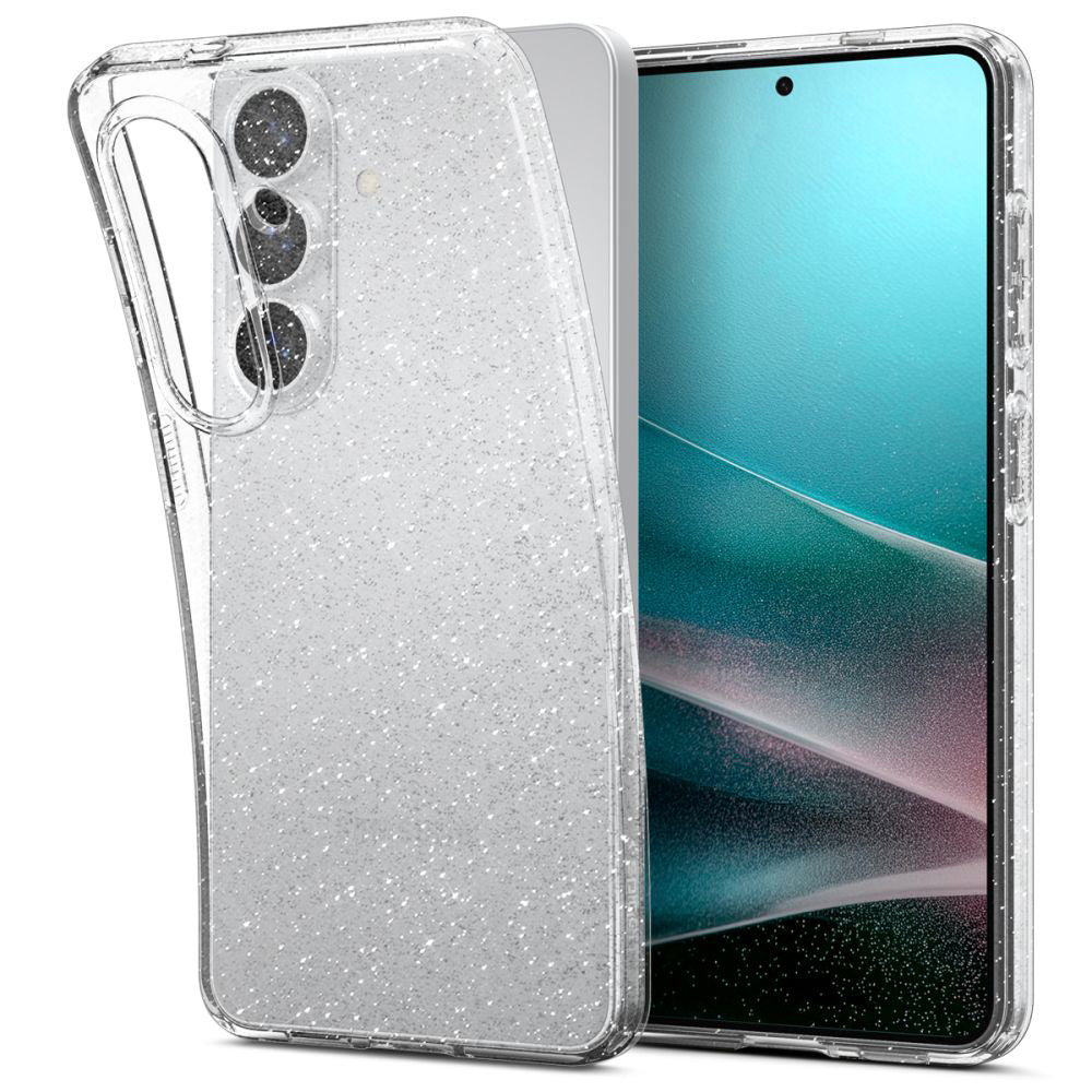 Custodia per Samsung Galaxy S26 Plus S947, Spigen, Liquid Crystal Glitter, Trasparente ACS10703