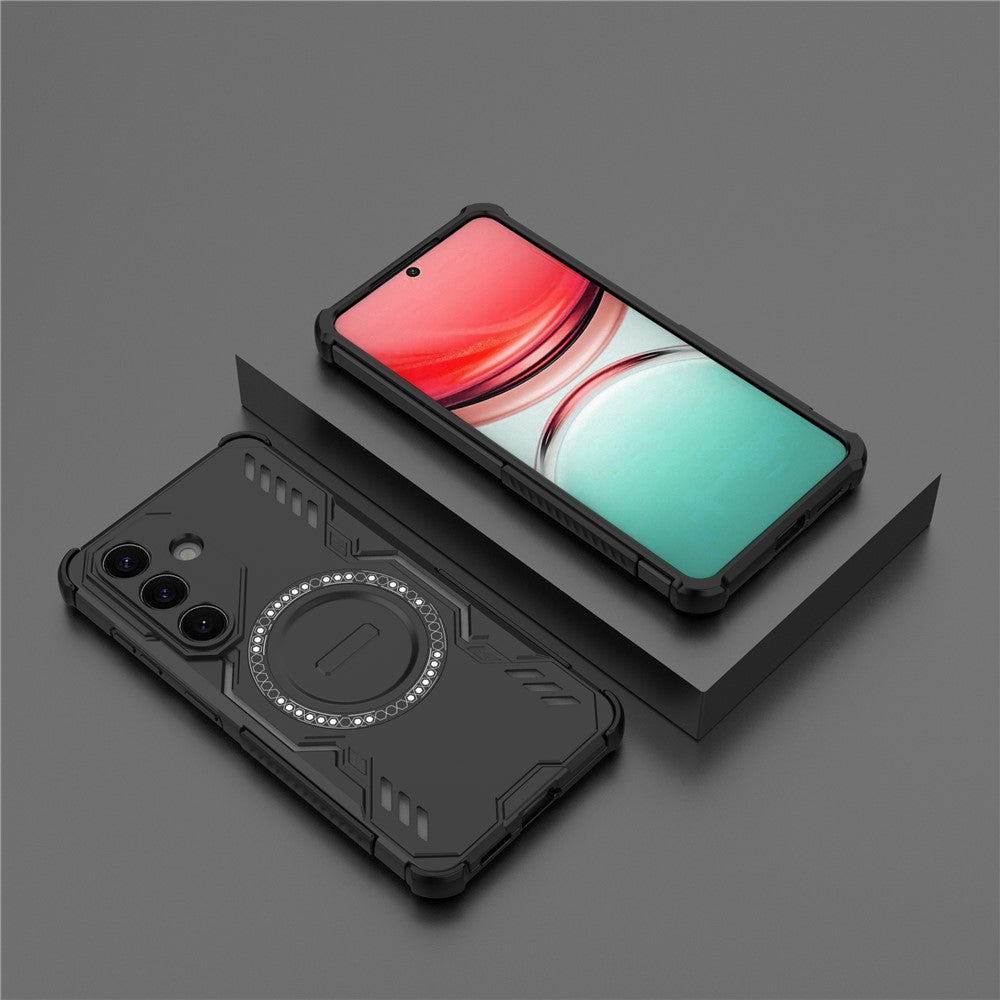 Custodia MagSafe per Samsung Galaxy S26 Plus S947, Techsuit, ArmorMag, Nera