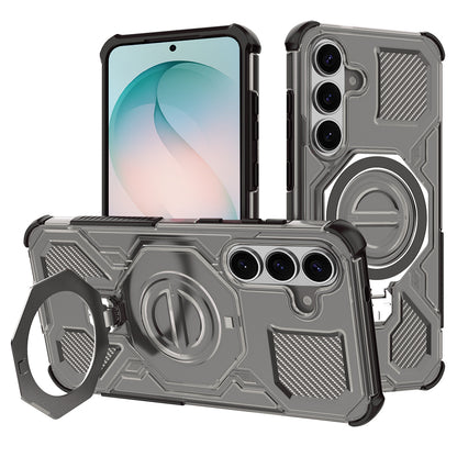 Custodia per Samsung Galaxy S26 Plus S947, Techsuit, Carbon Shield Pro, Fumo