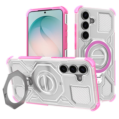 Custodia per Samsung Galaxy S26 Plus, Techsuit, Carbon Shield Pro, Rosa