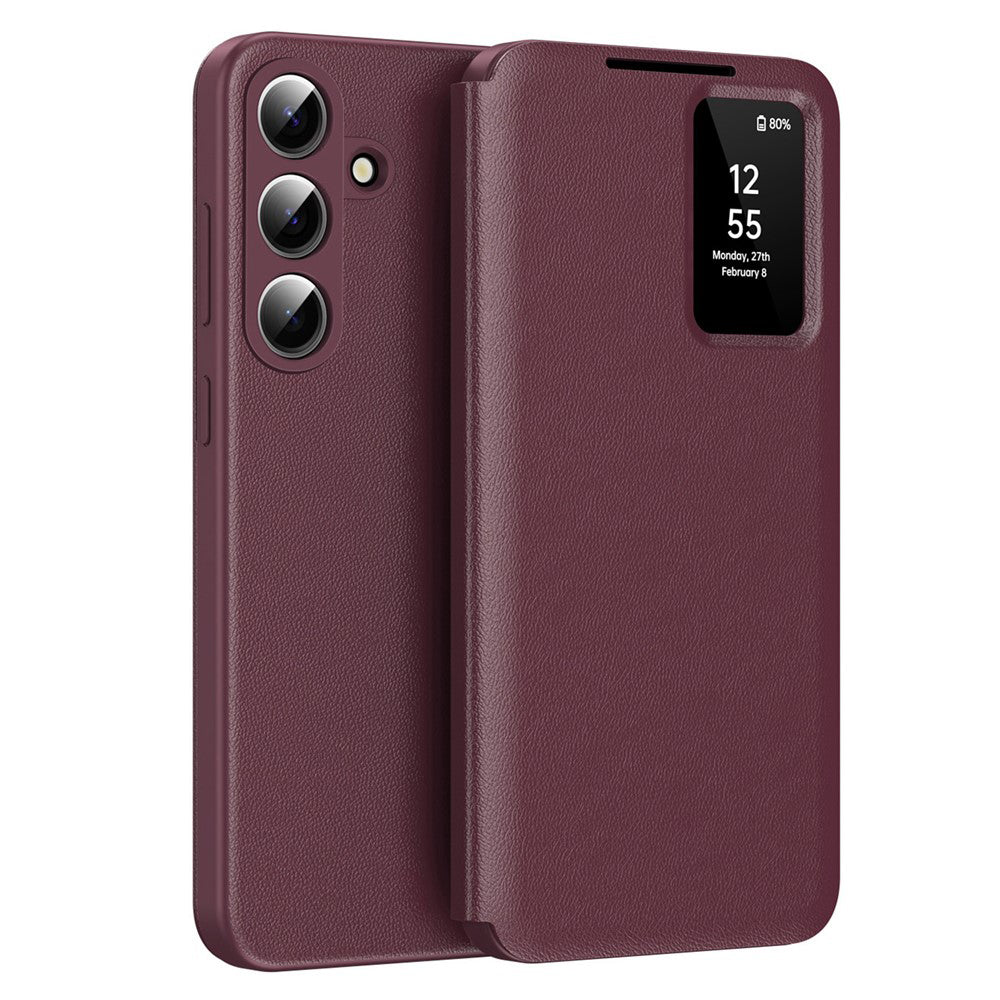 Custodia per Samsung Galaxy S26 Plus, Techsuit, SmartView, Rossa