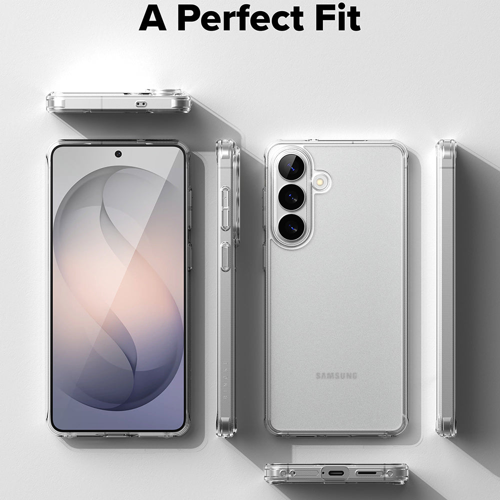 Custodia per Samsung Galaxy S26, Ringke, Fusion, Trasparente Opaca