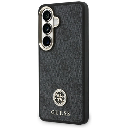 Custodia per Samsung Galaxy S26 S942, GUESS, 4G Big Rhinestone Triangle Strap, Nera