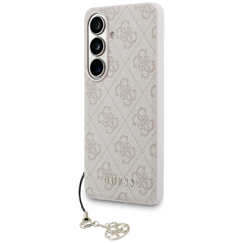 Custodia per Samsung Galaxy S26 S942, Guess, 4G Classic Logo Charm, Rosa