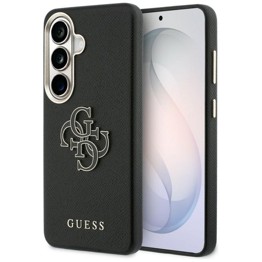 Custodia per Samsung Galaxy S26 S942, Guess, 4G Grained Big and Classic Logo, Nera