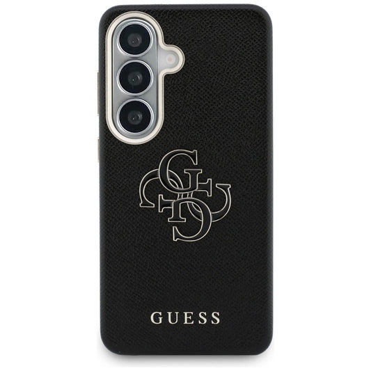 Custodia per Samsung Galaxy S26 S942, Guess, 4G Grained Big and Classic Logo, Nera