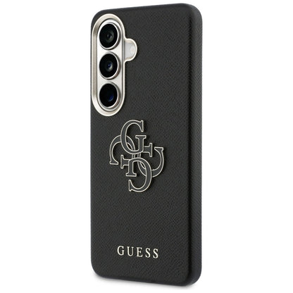 Custodia per Samsung Galaxy S26 S942, Guess, 4G Grained Big and Classic Logo, Nera