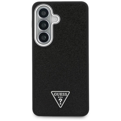 Custodia per Samsung Galaxy S26 S942, Guess, Fixed Glitter Triangle Logo, Nera