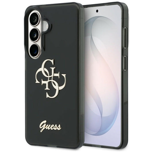 Custodia per Samsung Galaxy S26 S942, Guess, IML Big Metal 4G Script, Nera