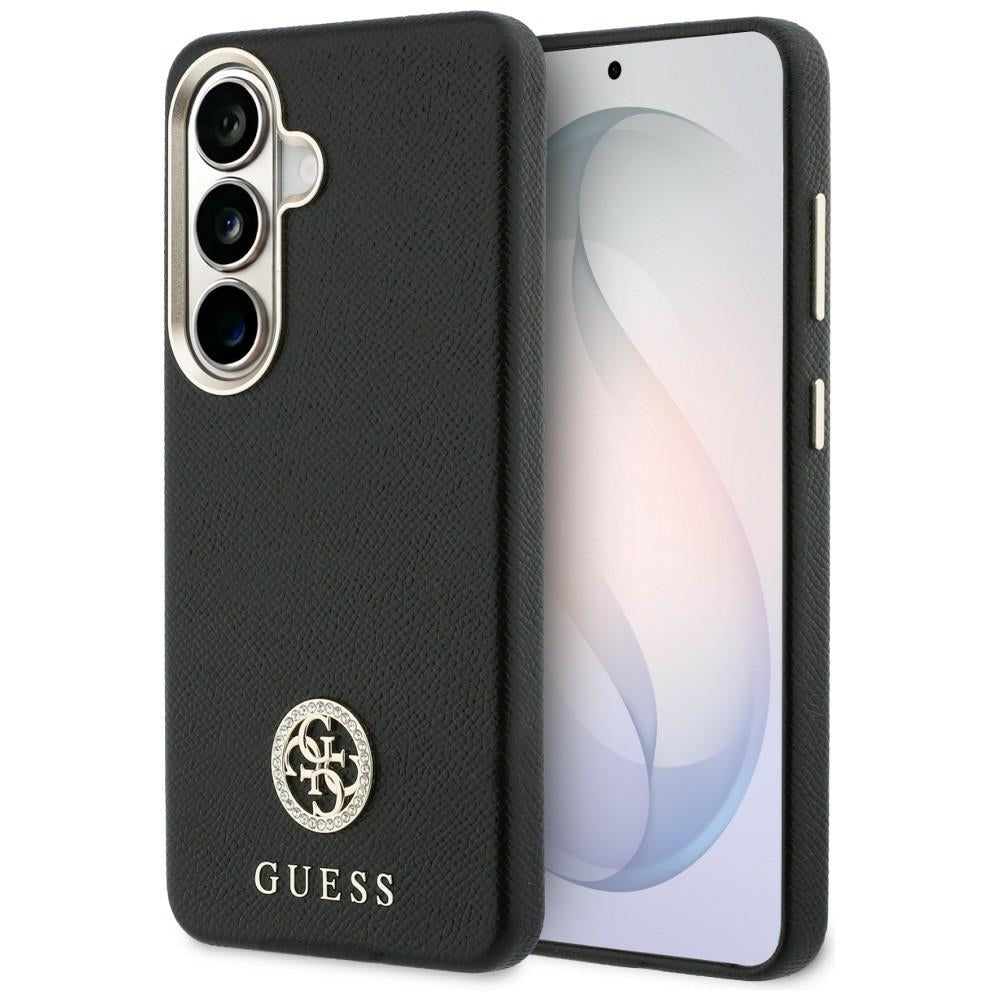 Custodia per Samsung Galaxy S26 S942, Guess, Rhinestone Round Logo, Nera