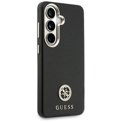 Custodia per Samsung Galaxy S26 S942, Guess, Rhinestone Round Logo, Nera