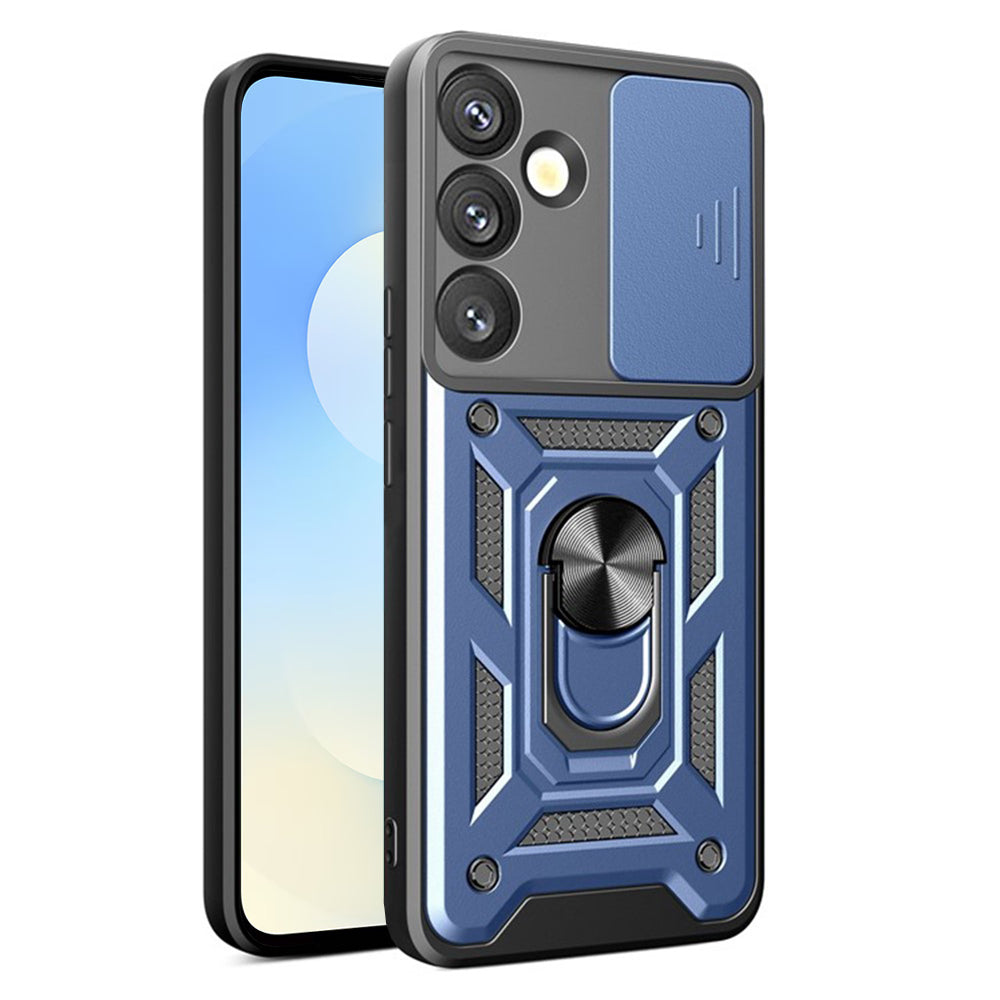 Custodia per Samsung Galaxy S26, Techsuit, CamShield, Blu