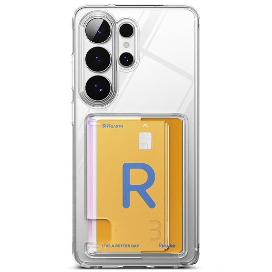 Custodia per Samsung Galaxy S26 Ultra, Ringke, Fusion Card, Trasparente