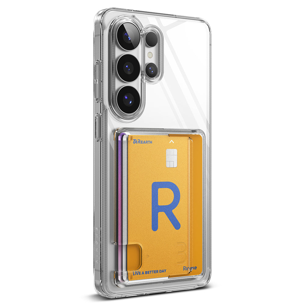 Custodia per Samsung Galaxy S26 Ultra, Ringke, Fusion Card, Trasparente