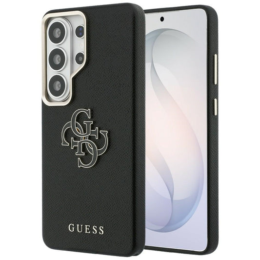 Custodia per Samsung Galaxy S26 Ultra S948, Guess, 4G Grained Big and Classic Logo, Nera