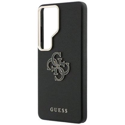 Custodia per Samsung Galaxy S26 Ultra S948, Guess, 4G Grained Big and Classic Logo, Nera