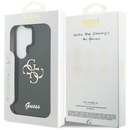 Case for Samsung Galaxy S26 Ultra S948, Guess, IML Big Metal 4G Script, Black