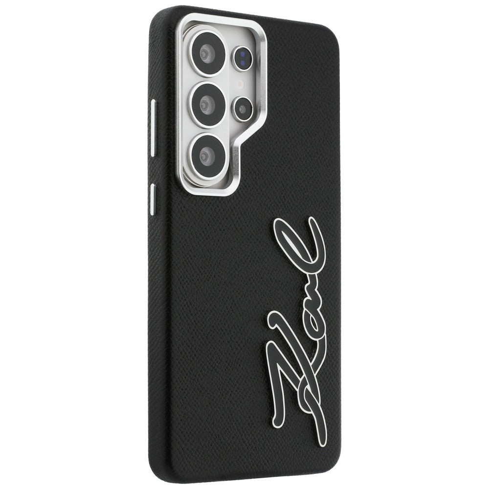 Custodia per Samsung Galaxy S26 Ultra S948, Karl Lagerfeld, Signature Resin Logo, Nera