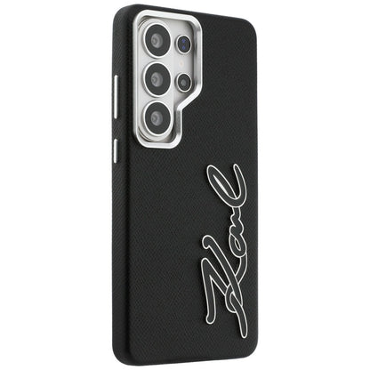 Custodia per Samsung Galaxy S26 Ultra S948, Karl Lagerfeld, Signature Resin Logo, Nera