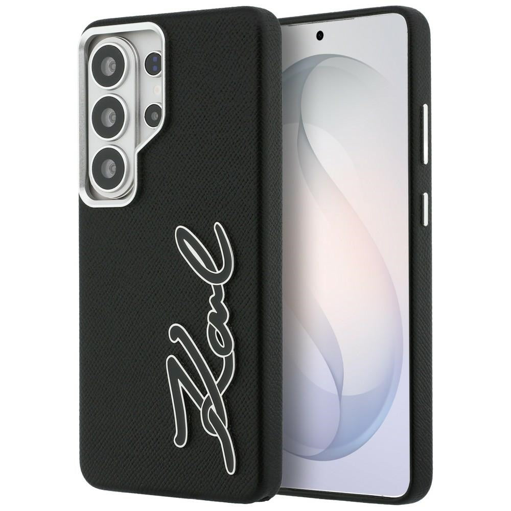 Custodia per Samsung Galaxy S26 Ultra S948, Karl Lagerfeld, Signature Resin Logo, Nera