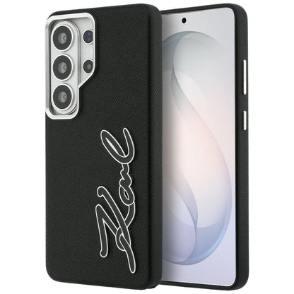 Custodia per Samsung Galaxy S26 Ultra S948, Karl Lagerfeld, Signature Resin Logo, Nera