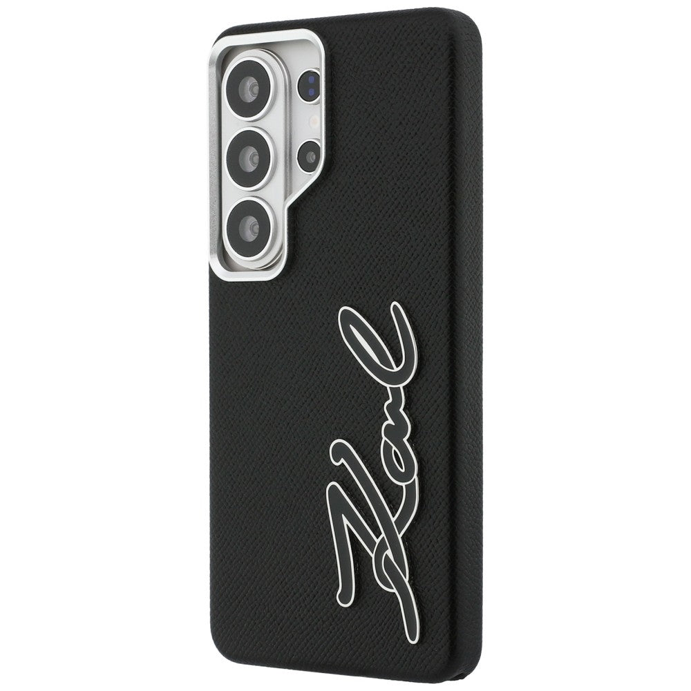 Custodia per Samsung Galaxy S26 Ultra S948, Karl Lagerfeld, Signature Resin Logo, Nera