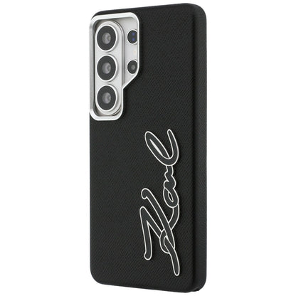Custodia per Samsung Galaxy S26 Ultra S948, Karl Lagerfeld, Signature Resin Logo, Nera