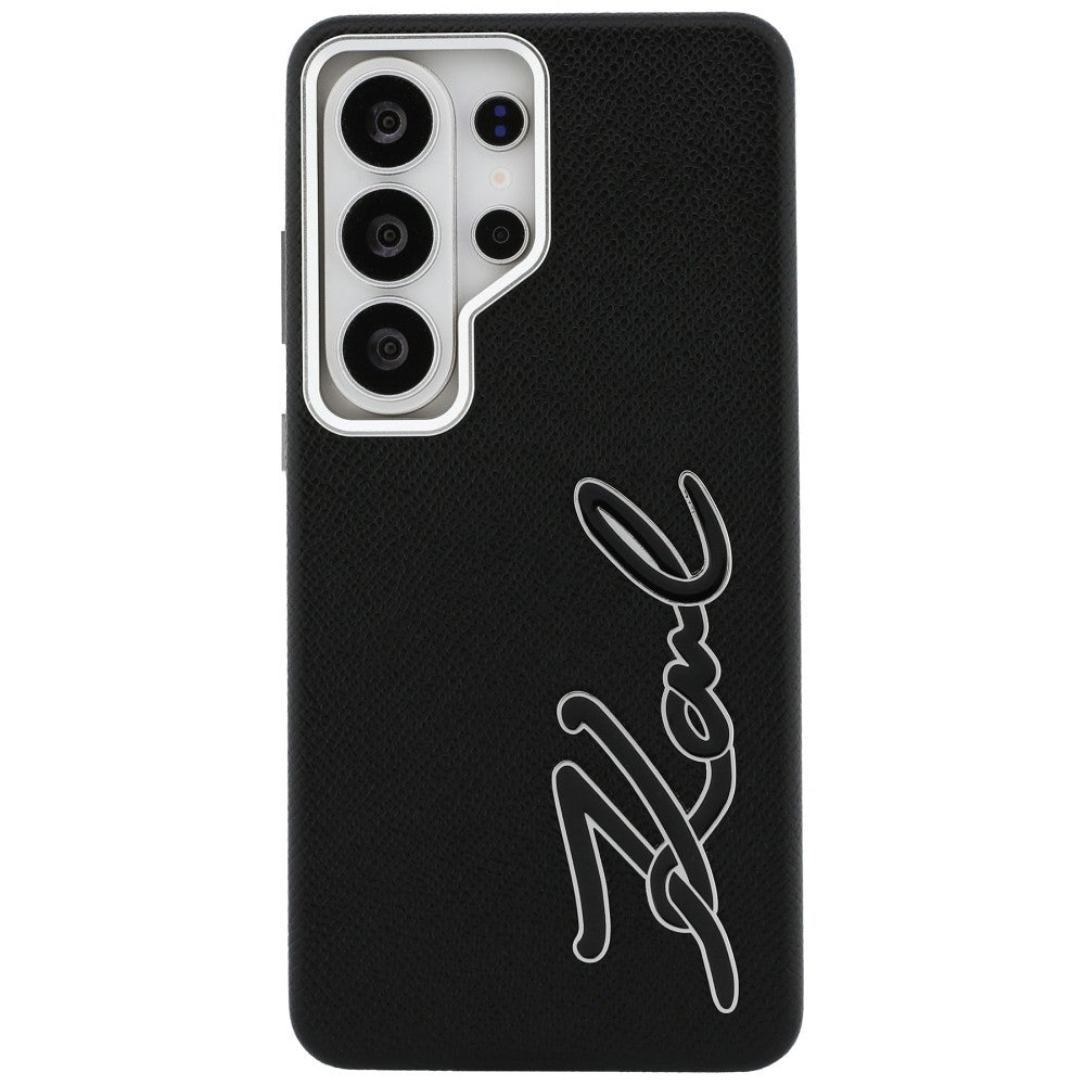 Custodia per Samsung Galaxy S26 Ultra S948, Karl Lagerfeld, Signature Resin Logo, Nera
