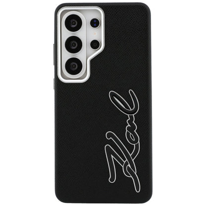 Custodia per Samsung Galaxy S26 Ultra S948, Karl Lagerfeld, Signature Resin Logo, Nera