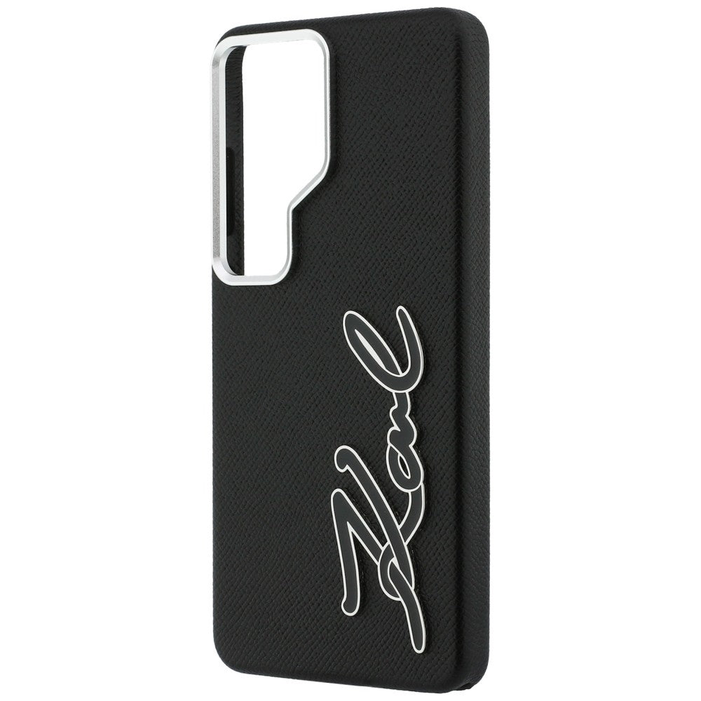 Custodia per Samsung Galaxy S26 Ultra S948, Karl Lagerfeld, Signature Resin Logo, Nera