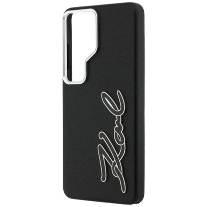 Custodia per Samsung Galaxy S26 Ultra S948, Karl Lagerfeld, Signature Resin Logo, Nera