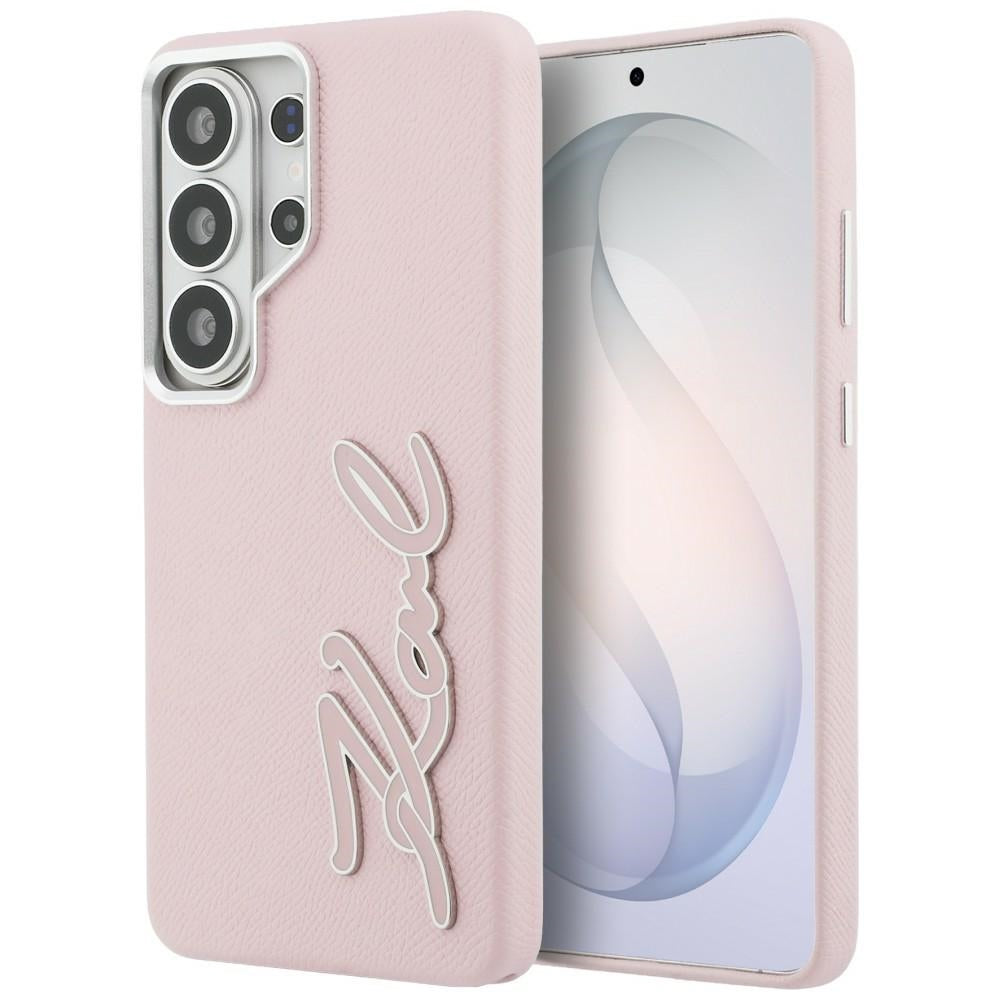 Custodia per Samsung Galaxy S26 Ultra S948, Karl Lagerfeld, Signature Resin Logo, Rosa