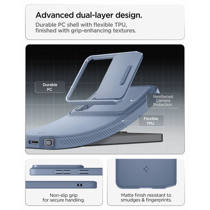 Custodia per Samsung Galaxy S26 Ultra S948, Spigen, Optik Armor, Blu ACS11226