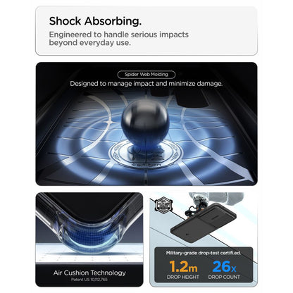 Custodia per Samsung Galaxy S26 Ultra S948, Spigen, Optik Armor, Nera ACS10687