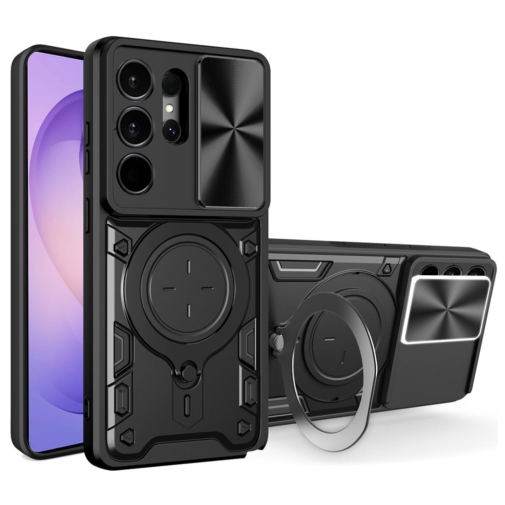 Custodia per Samsung Galaxy S26 Ultra, Techsuit, CamGuard Pro, Nera