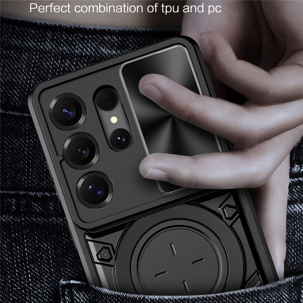 Custodia per Samsung Galaxy S26 Ultra, Techsuit, CamGuard Pro, Nera