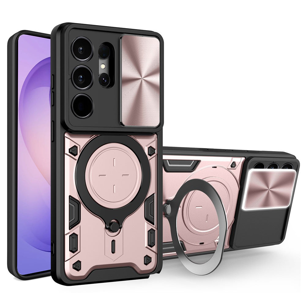 Custodia per Samsung Galaxy S26 Ultra, Techsuit, CamGuard Pro, Rosa Dorato