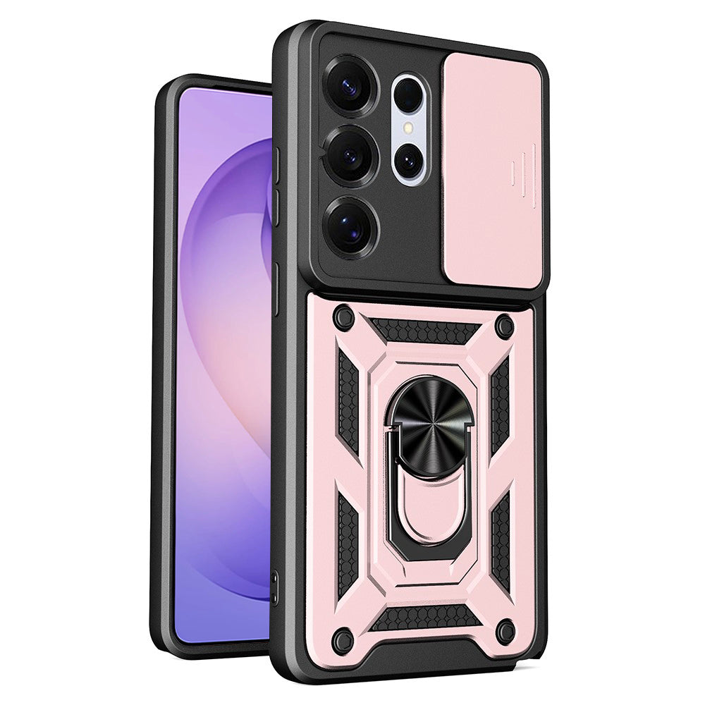 Custodia per Samsung Galaxy S26 Ultra, Techsuit, CamShield, Rosa Dorato