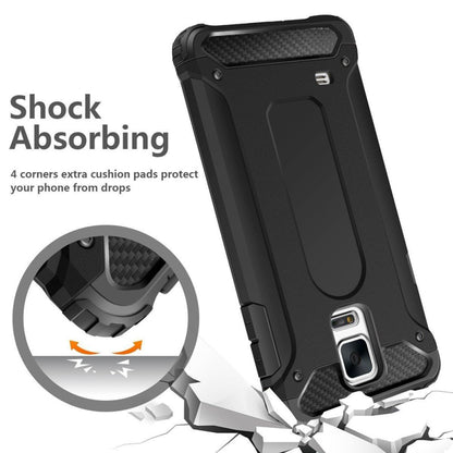Custodia per Samsung Galaxy S5 G900, Techsuit, Hybrid Armor, Nera