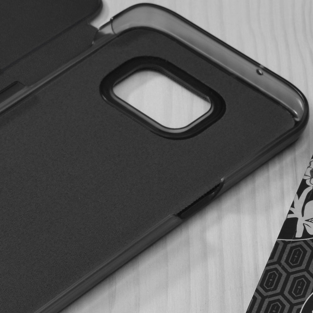 Custodia per Samsung Galaxy S7 edge G935, Techsuit, eFold, Nera