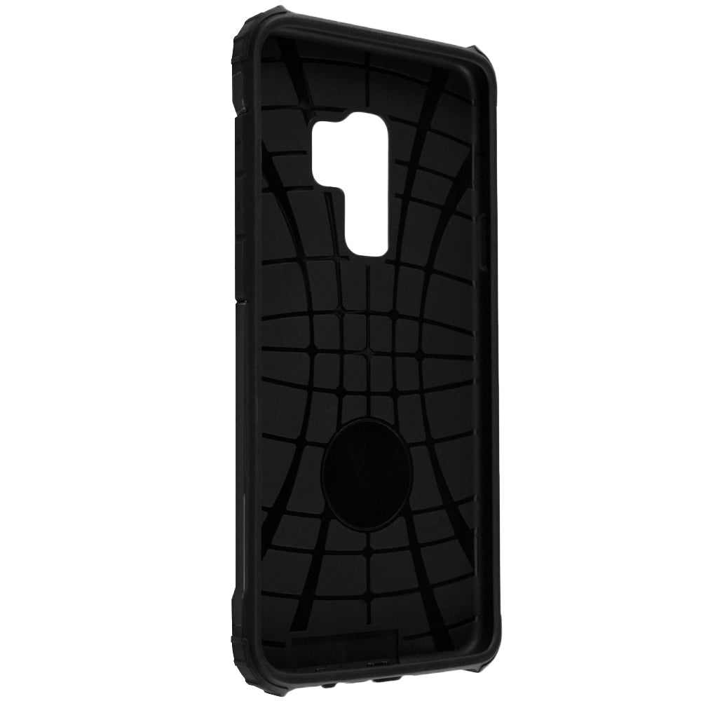 Custodia per Samsung Galaxy S9+ G965, Techsuit, Hybrid Armor, Nera