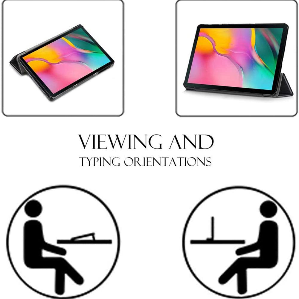 Custodia per Samsung Galaxy Tab A 10.1 (2019), Techsuit, FoldPro, Nera