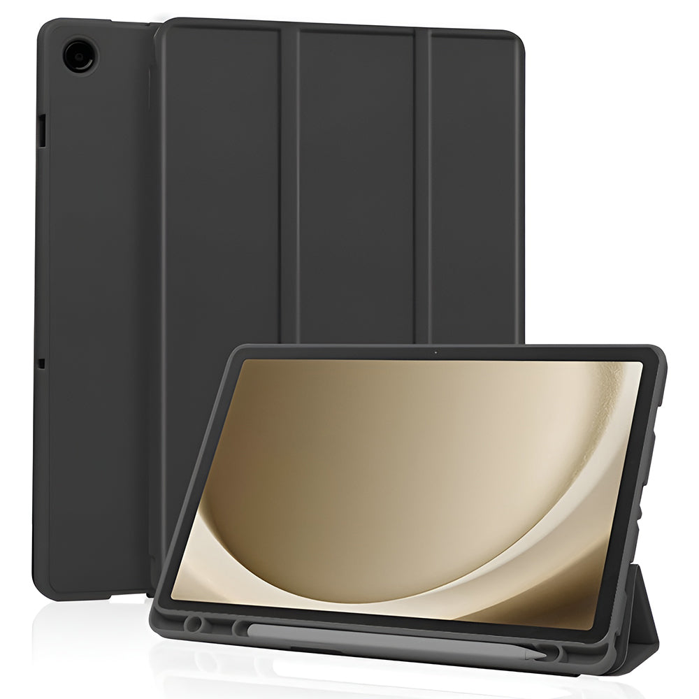 Custodia per Samsung Galaxy Tab A11+ / Tab A9+, Techsuit, Flex Trifold, Nera