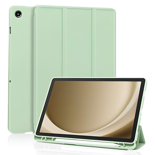 Custodia per Samsung Galaxy Tab A11+ / Tab A9+, Techsuit, Flex Trifold, Verde Matcha