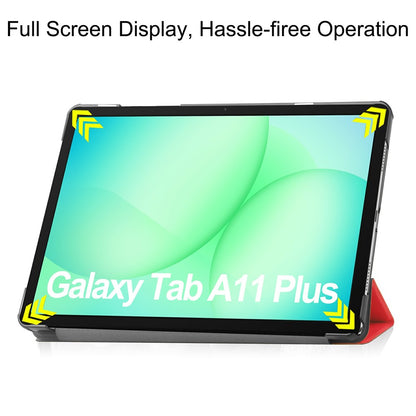 Custodia per Samsung Galaxy Tab A11+ / Tab A9+, Techsuit, FoldPro, Rossa