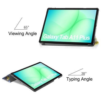Custodia per Samsung Galaxy Tab A11+ / Tab A9+, Techsuit, FoldPro Starry Night, Multicolore