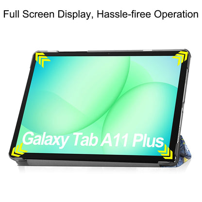 Custodia per Samsung Galaxy Tab A11+ / Tab A9+, Techsuit, FoldPro Starry Night, Multicolore