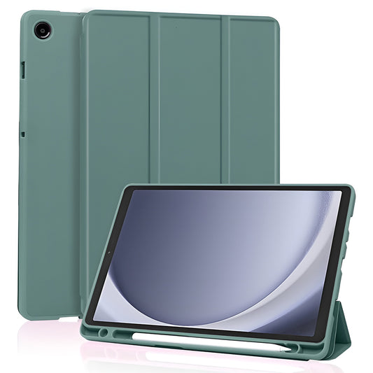 Custodia per Samsung Galaxy Tab A11 / Tab A9, Techsuit, Flex Trifold New Model, Verde