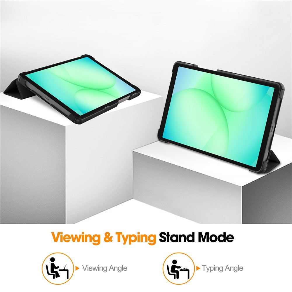 Custodia per Samsung Galaxy Tab A11 / Tab A9, Techsuit, FoldPro Nuovo Modello, Nera