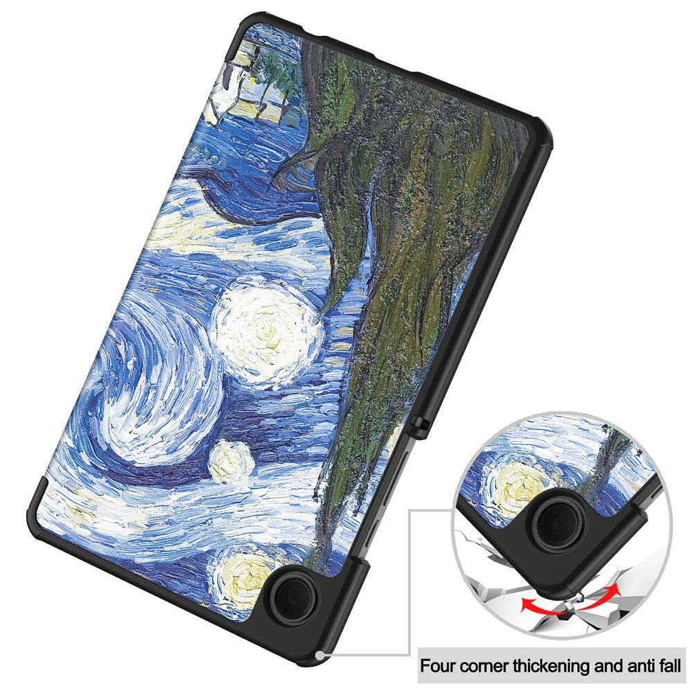 Custodia per Samsung Galaxy Tab A11 / Tab A9, Techsuit, FoldPro Starry Night Nuovo Modello, Multicolore